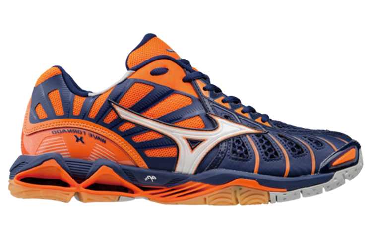 Order Mizuno Wave Tornado ''Blauw Oranje'' V1GA161273