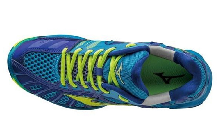 Lookbook Mizuno Wave Tornado ''Blau Gelb'' V1GA161224