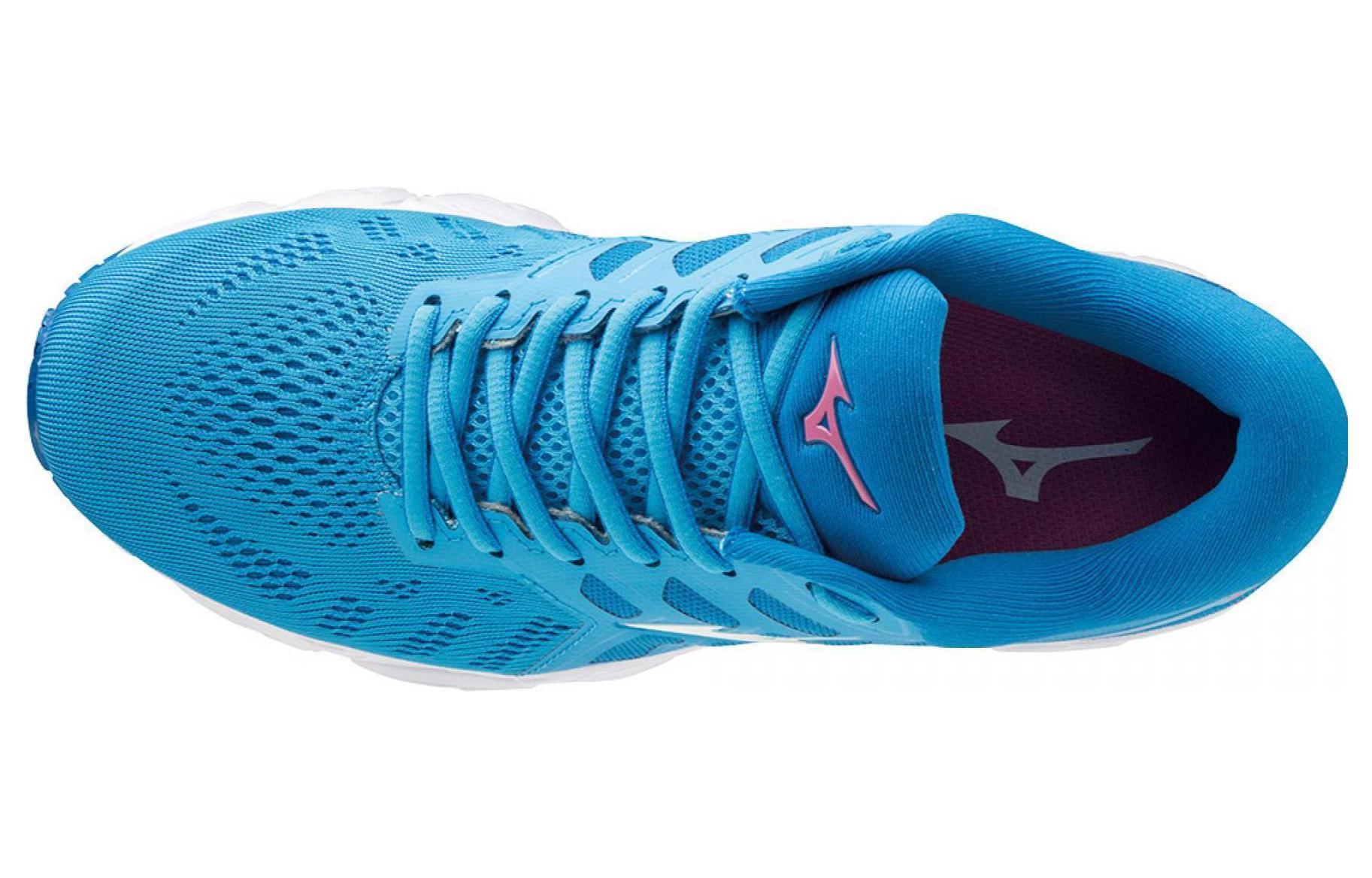 Lookbook Mizuno Wave Ultima 11 Dämpfung Rutschfest Low Tops Blau Weiß J1GD190902