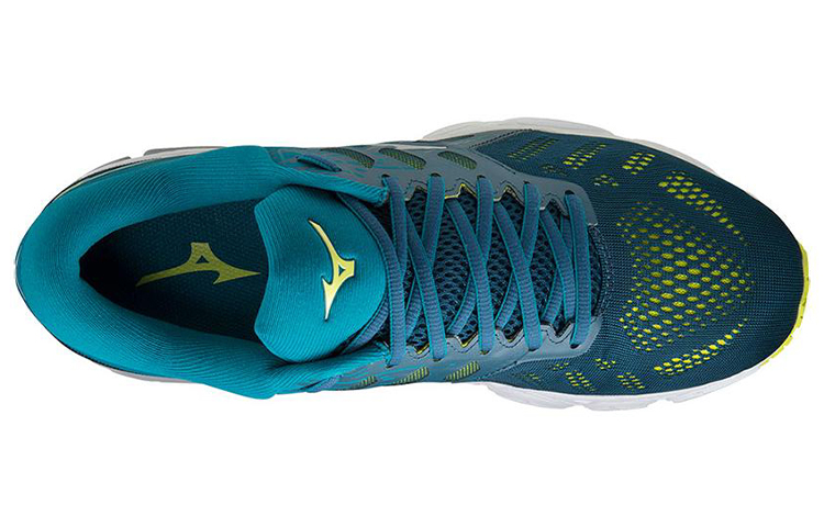 Lookbook Mizuno Wave Ultima 12 ''Blauw Groen'' J1GC211804