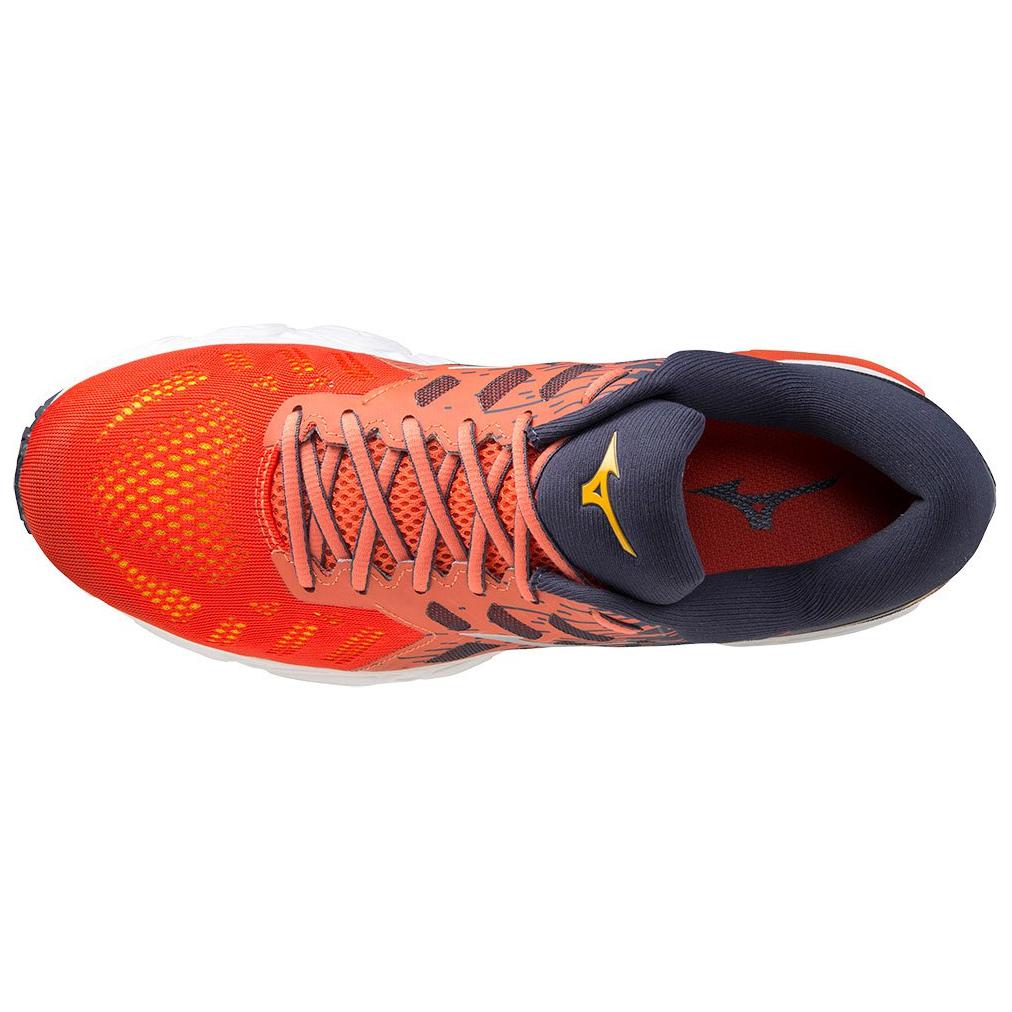 Lookbook Mizuno Wave Ultima 12 'Jingga Perak' J1GC211805