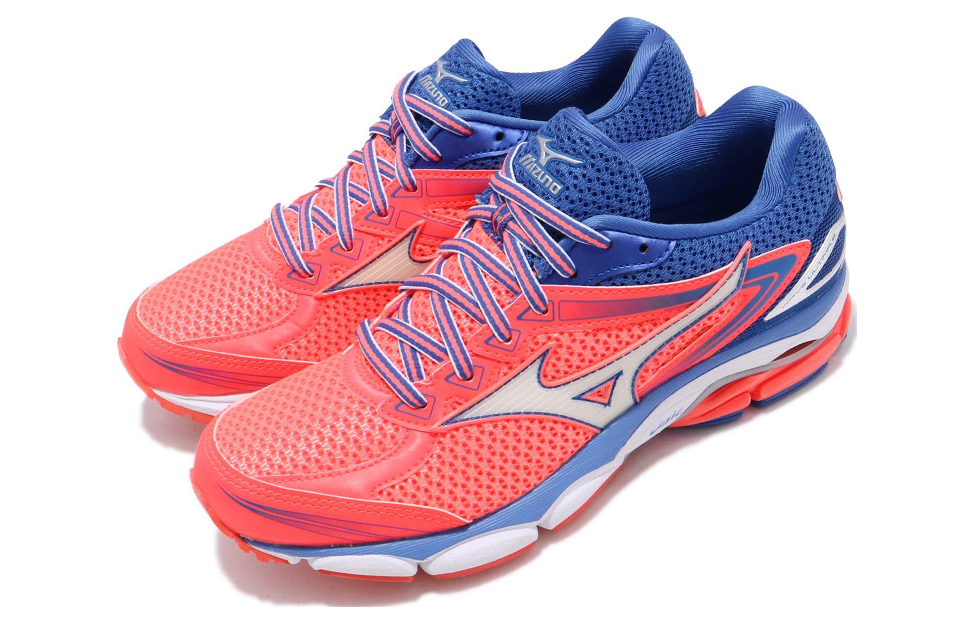 Lookbook Mizuno Wave Ultima 8 Low Tops Verschleißfest Orange Blau Schuhe J1GD160902