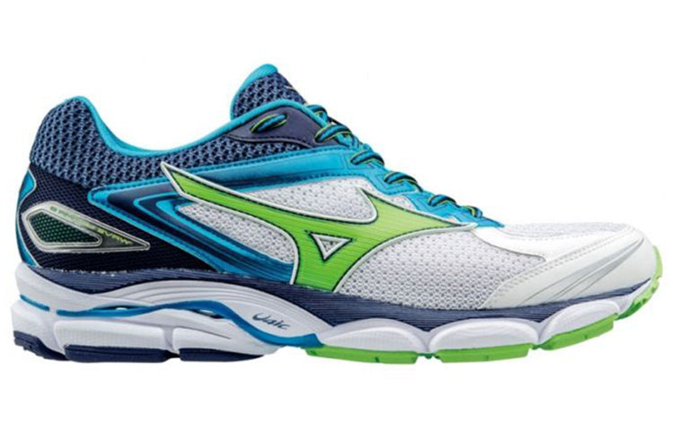 Mizuno Wave Ultima 8 Low Tops Wear-resistant White Blue Green 圖 2