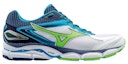Order Mizuno Wave Ultima 8 Low Tops Tahan Haus Putih Biru Hijau J1GC160941
