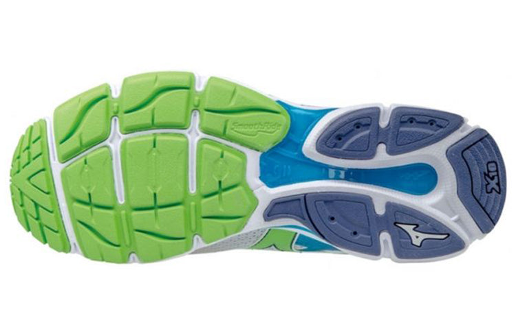 Mizuno Wave Ultima 8 Low Tops Wear-resistant White Blue Green 圖 4