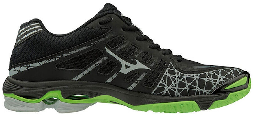 Mizuno Wave Voltage 'Hitam Hijau' V1GA196037 Order Mizuno Wave Voltage 'Hitam Hijau' V1GA196037