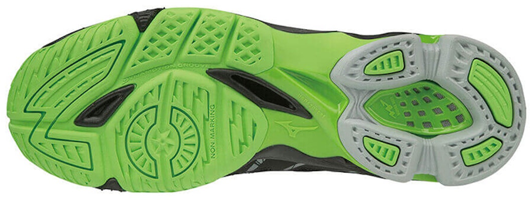 Mizuno Wave Voltage 'Hitam Hijau' V1GA196037 Shop Mizuno Wave Voltage 'Hitam Hijau' V1GA196037