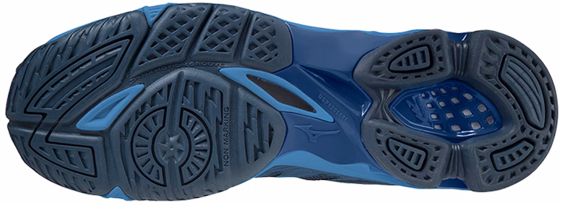 Mizuno 雲浪電壓 防滑耐磨 低筒 訓練鞋 藍色 Shop Mizuno 雲浪電壓 防滑耐磨 低筒 訓練鞋 藍色