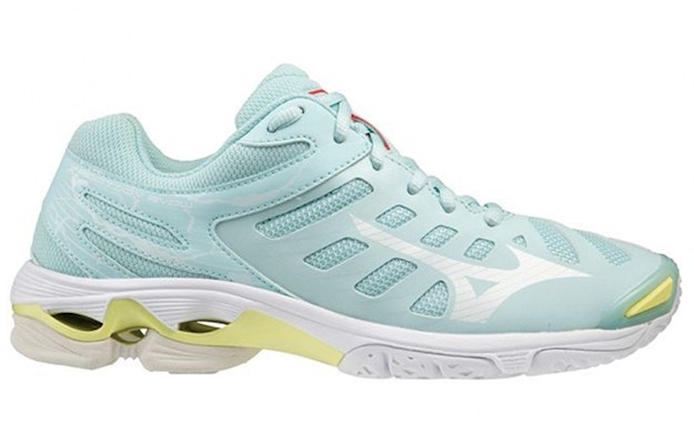 Mizuno Wave Voltage 耐磨防滑排球鞋 通用型 藍白黃 Order Mizuno Wave Voltage 耐磨防滑排球鞋 通用型 藍白黃