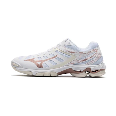 (W) Mizuno Wave Voltage 'White Pink'