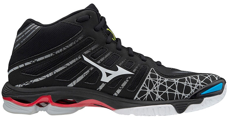 Mizuno Wave Voltage Mid 'Black White' V1GA196545 Order Mizuno Wave Voltage Mid 'Black White' V1GA196545