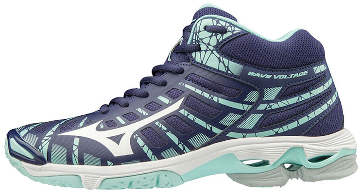 Mizuno Wave Voltage Mid ''Bianco Blu'' V1GC196515 Buy Mizuno Wave Voltage Mid ''Bianco Blu'' V1GC196515