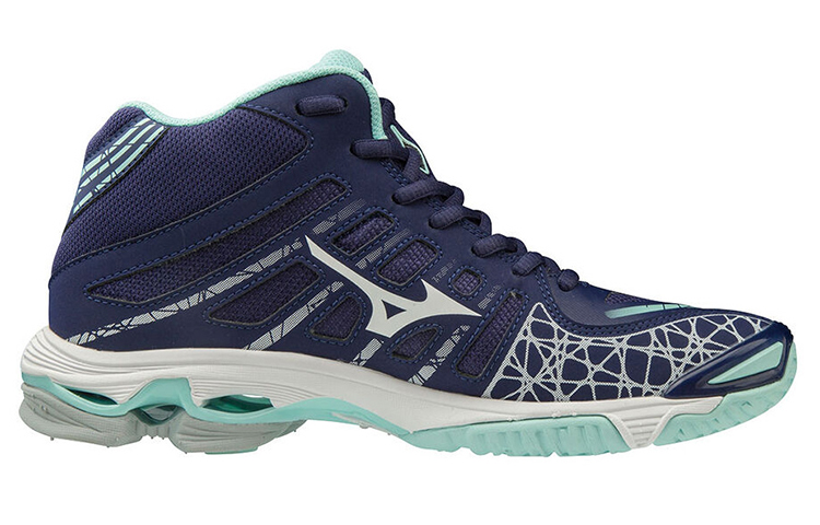 Order Mizuno Wave Voltage Mid 'Putih Biru' V1GC196515