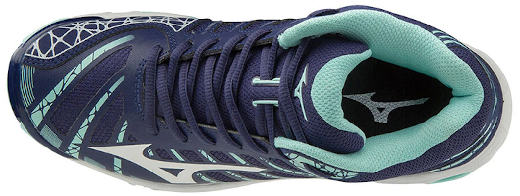 Mizuno Wave Voltage Mid ''Bianco Blu'' V1GC196515 Lookbook Mizuno Wave Voltage Mid ''Bianco Blu'' V1GC196515