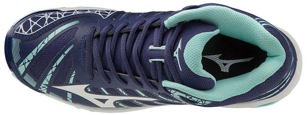 Mizuno Wave Voltage Mid 'Putih Biru' V1GC196515 Lookbook Mizuno Wave Voltage Mid 'Putih Biru' V1GC196515