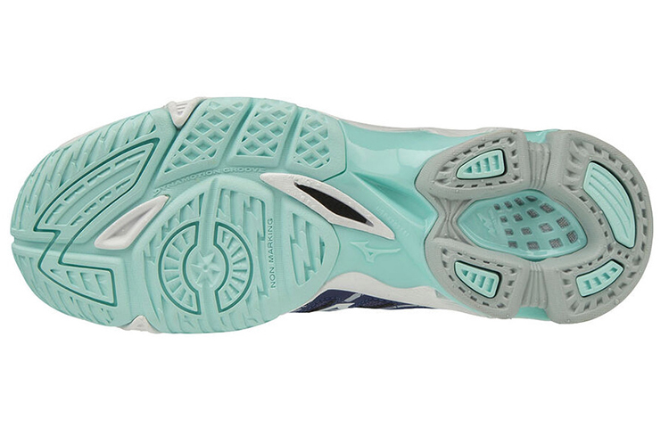 Shop Mizuno Wave Voltage Mid 'Putih Biru' V1GC196515