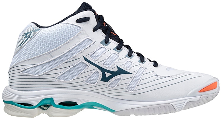 Mizuno Wave Voltage Mid 'White Green' V1GA216536 Order Mizuno Wave Voltage Mid 'White Green' V1GA216536