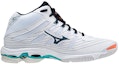 Order Mizuno Wave Voltage Mid 'Putih Hijau' V1GA216536
