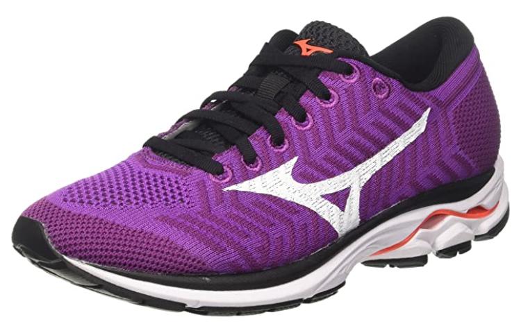 Lookbook Mizuno Waveknit R1 低筒耐磨跑步鞋 女款 紫色