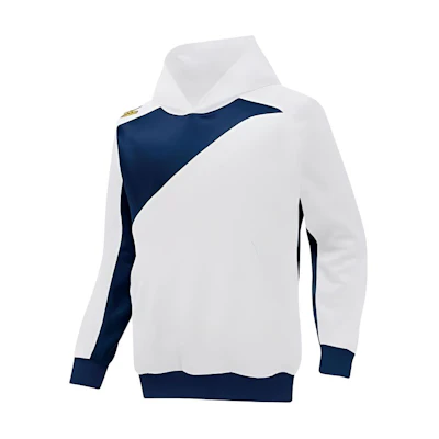 Mizuno White Colorblock Pullover Hoodie Long Sleeve 12JE5K2001