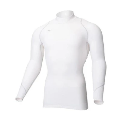 Mizuno White Solid Color Slim Fit Long Sleeve Sweatshirt 52MJ050101