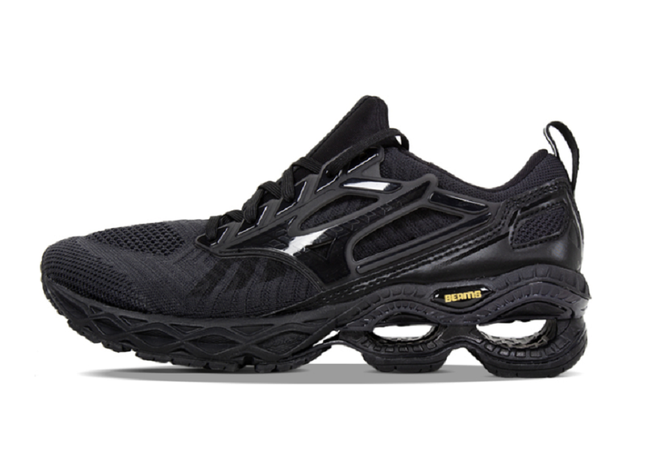 Mizuno x High Snobiety x Beams Wave Creation Waveknit 'Black' J1GR193309