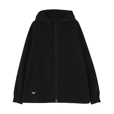 Mizuno MARGARET HOWELL Black Hoodie Zip-Up Jacket Casual Style 5794217003