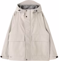 Mizuno x Margaret Howell White Waterproof Zip Hoodie Jacket for Men B2JEBZ01-49 Mizuno x Margaret Howell White Waterproof Zip Hoodie Jacket for Men B2JEBZ01-49