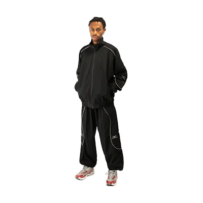 Mizuno One Block Down FW23 Reflective Trim Unisex Black Sports Jacket OBD-0043BLK
