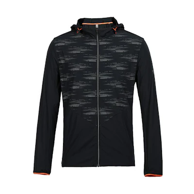 Mizuno Performance Black Hoodie Jacket Long Sleeve Outerwear J2CE31P1