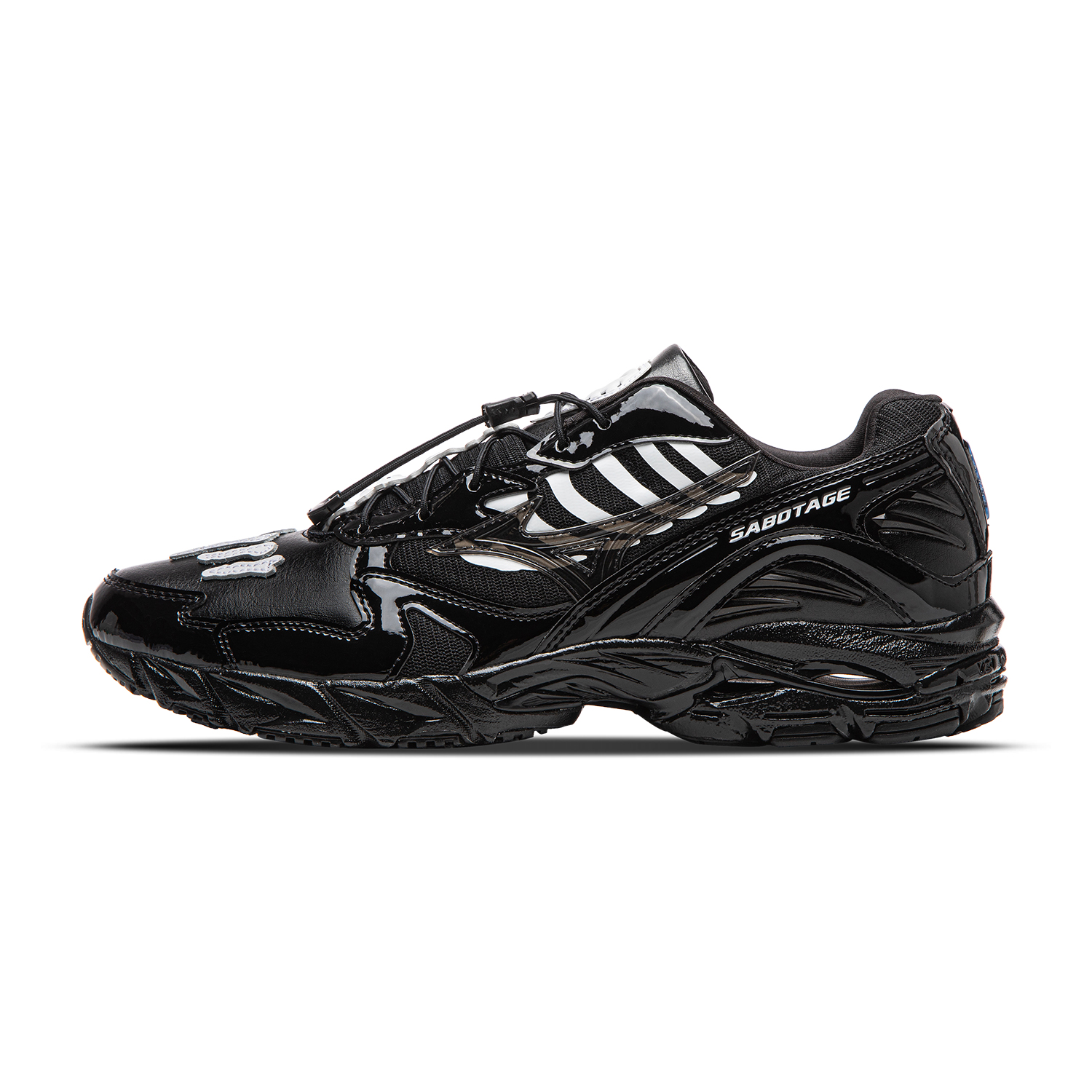 Mizuno x SBTG Wave Rider 10 Designer Collab Low-Top Running Shoes Black . D1GD252601