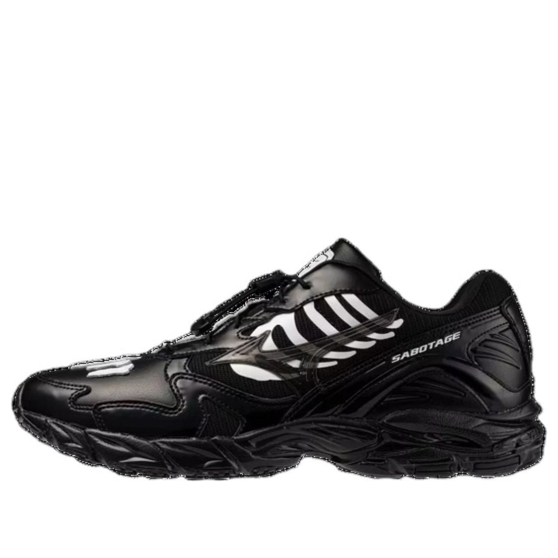 Mizuno x SBTG Wave Rider 10 Designer Collab Low-Top Running Shoes Black . D1GD252601