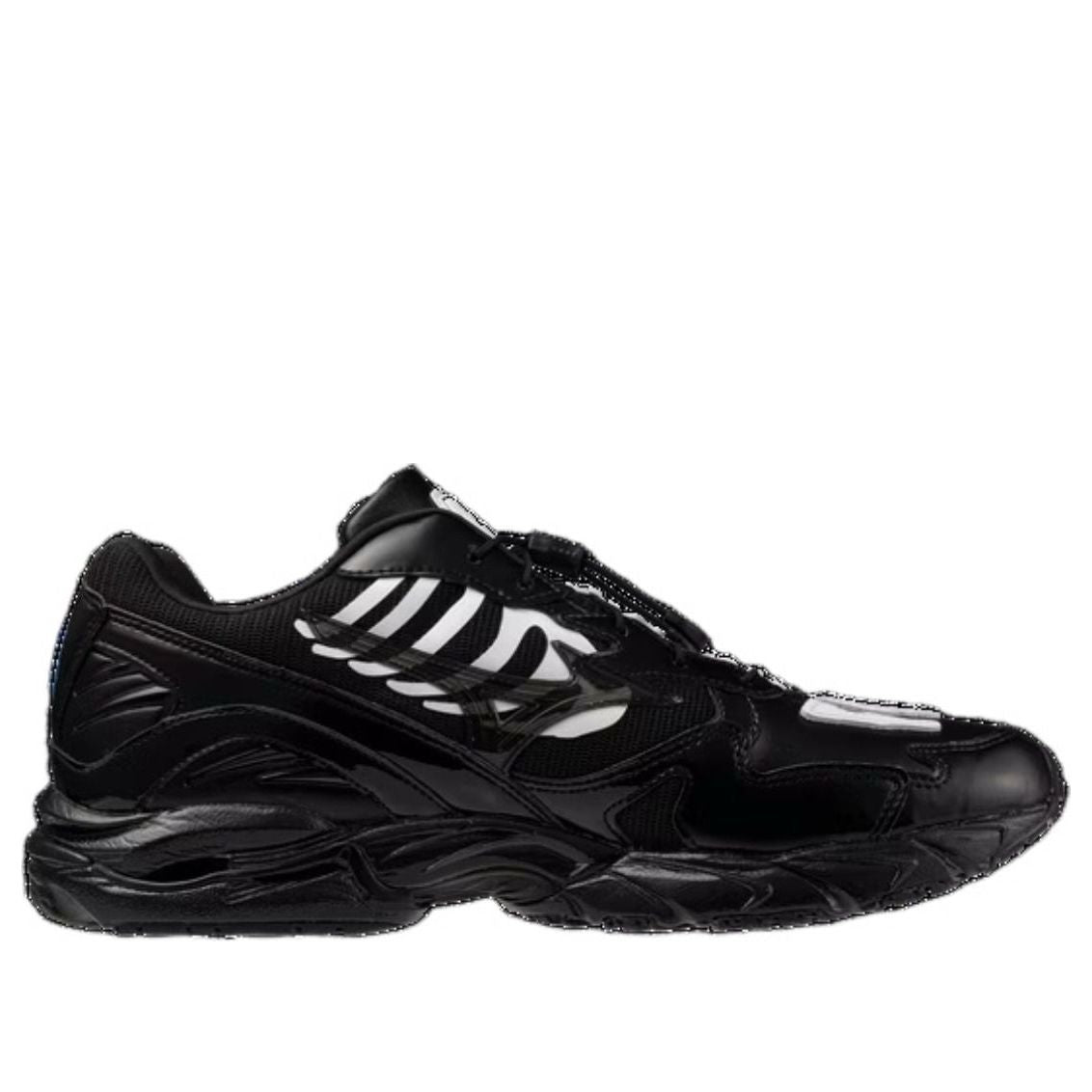 Lookbook Mizuno x SBTG Wave Rider 10 Scarpe Running Basse Nero Collaborazione Designer. D1GD252601