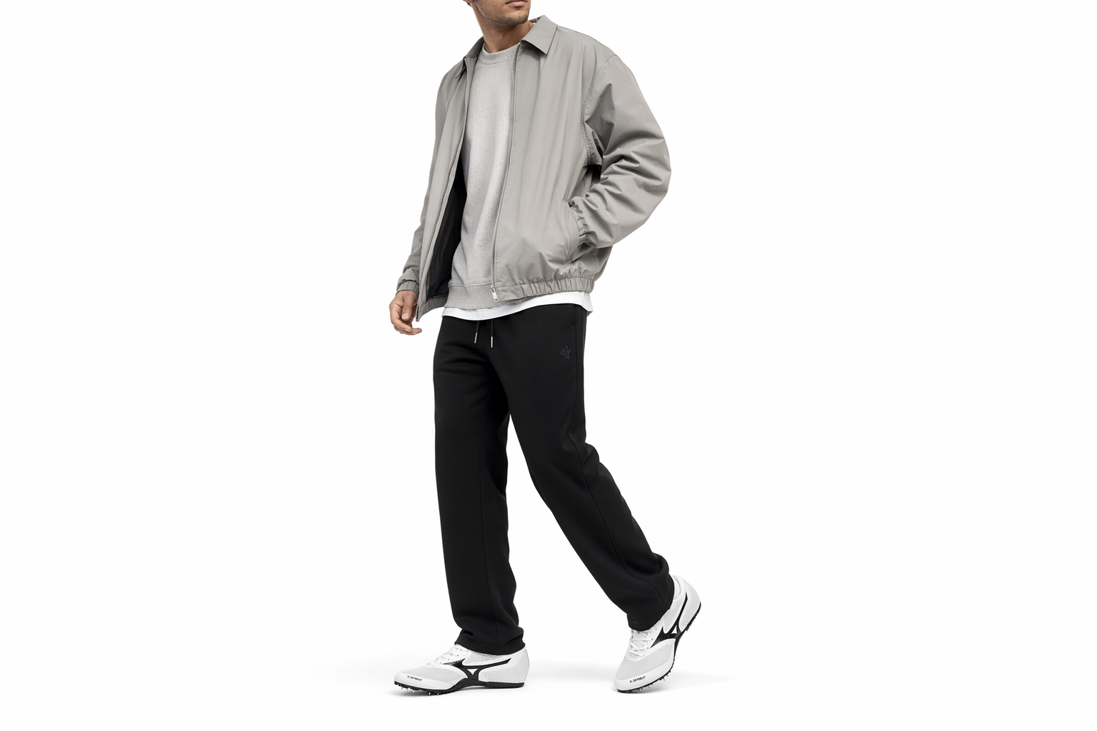 Order Sprint x Mizuno 減震防滑耐磨 低幫 跑步鞋 男女同款 白黑