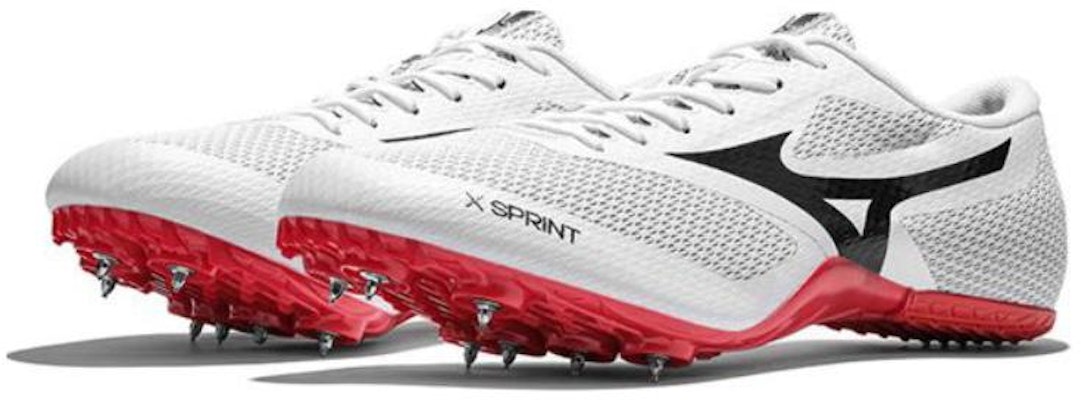 Sprint x Mizuno 防滑耐磨 低筒 跑步鞋 男女同款 白紅 Order Sprint x Mizuno 防滑耐磨 低筒 跑步鞋 男女同款 白紅