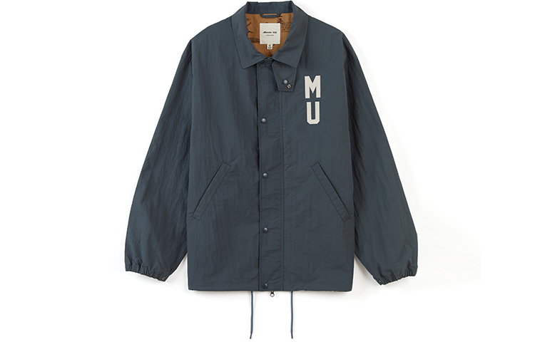 Mizuno Usage Letter Print Loose Fit Woven Jacket Retro Blue Unisex D2CE33I226