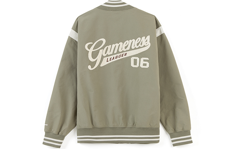 Mizuno Usage Olive Green Letter Print Woven Jacket Unisex D2CE33I195