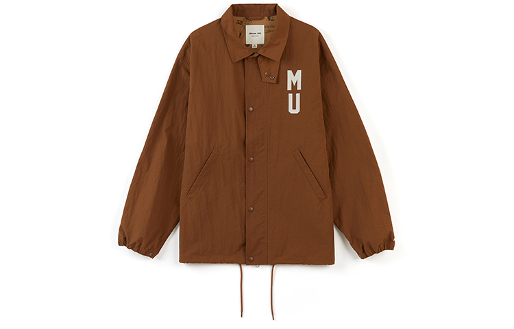 Mizuno Usage Unisex Oversized Letter Print Jacket in Dark Orange D2CE33I250