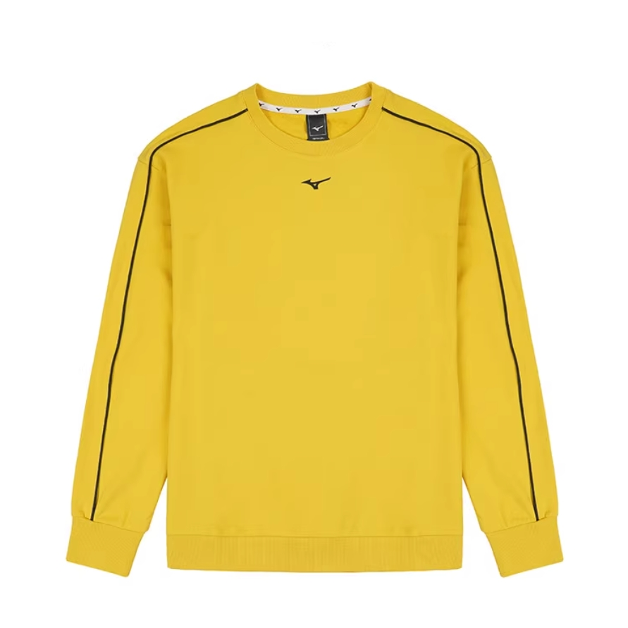 Mizuno Yellow Crewneck Casual Sports Long-Sleeve Sweatshirt K2CC15AB