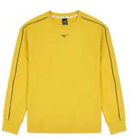 Mizuno Yellow Crewneck Casual Sports Long-Sleeve Sweatshirt K2CC15AB Mizuno Yellow Crewneck Casual Sports Long-Sleeve Sweatshirt K2CC15AB