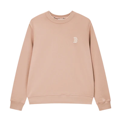 MLB 23FW Boston Red Sox Classic Logo Crewneck Sweatshirt Beige Unisex 3AMTB0134-43BGS