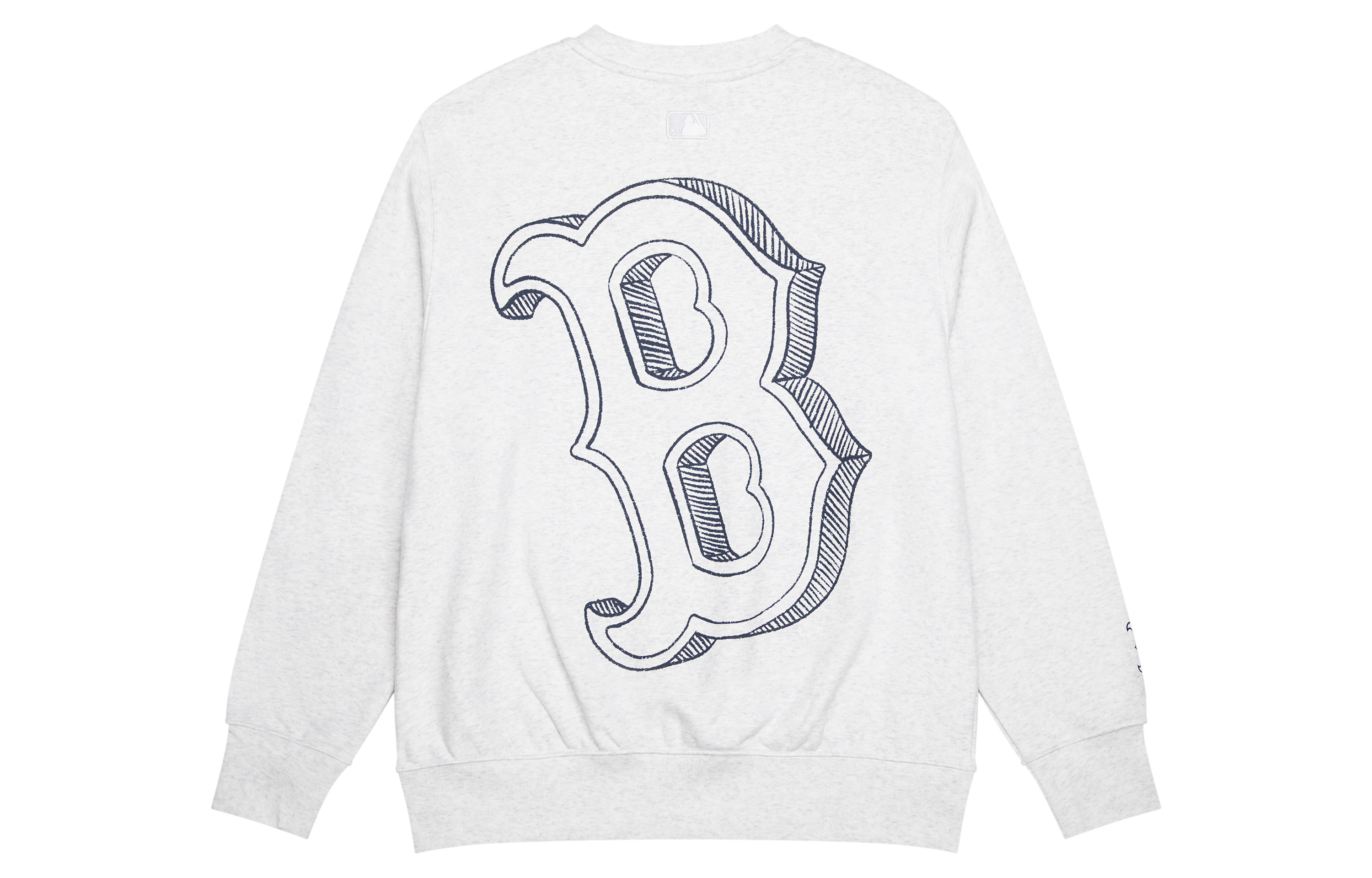 MLB 23FW Boston Red Sox Logo Crewneck Sweatshirt Unisex - Grey 3AMTB0434-43MGL