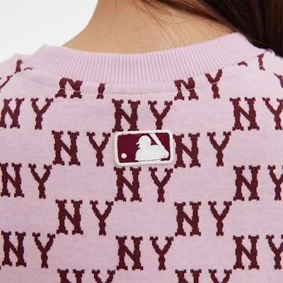 MLB 23FW New York Yankees Logo Pink Knit Pullover Sweatshirt Unisex. 3AMTM0334-50PKL Cheap MLB 23FW New York Yankees Logo Pink Knit Pullover Sweatshirt Unisex. 3AMTM0334-50PKL