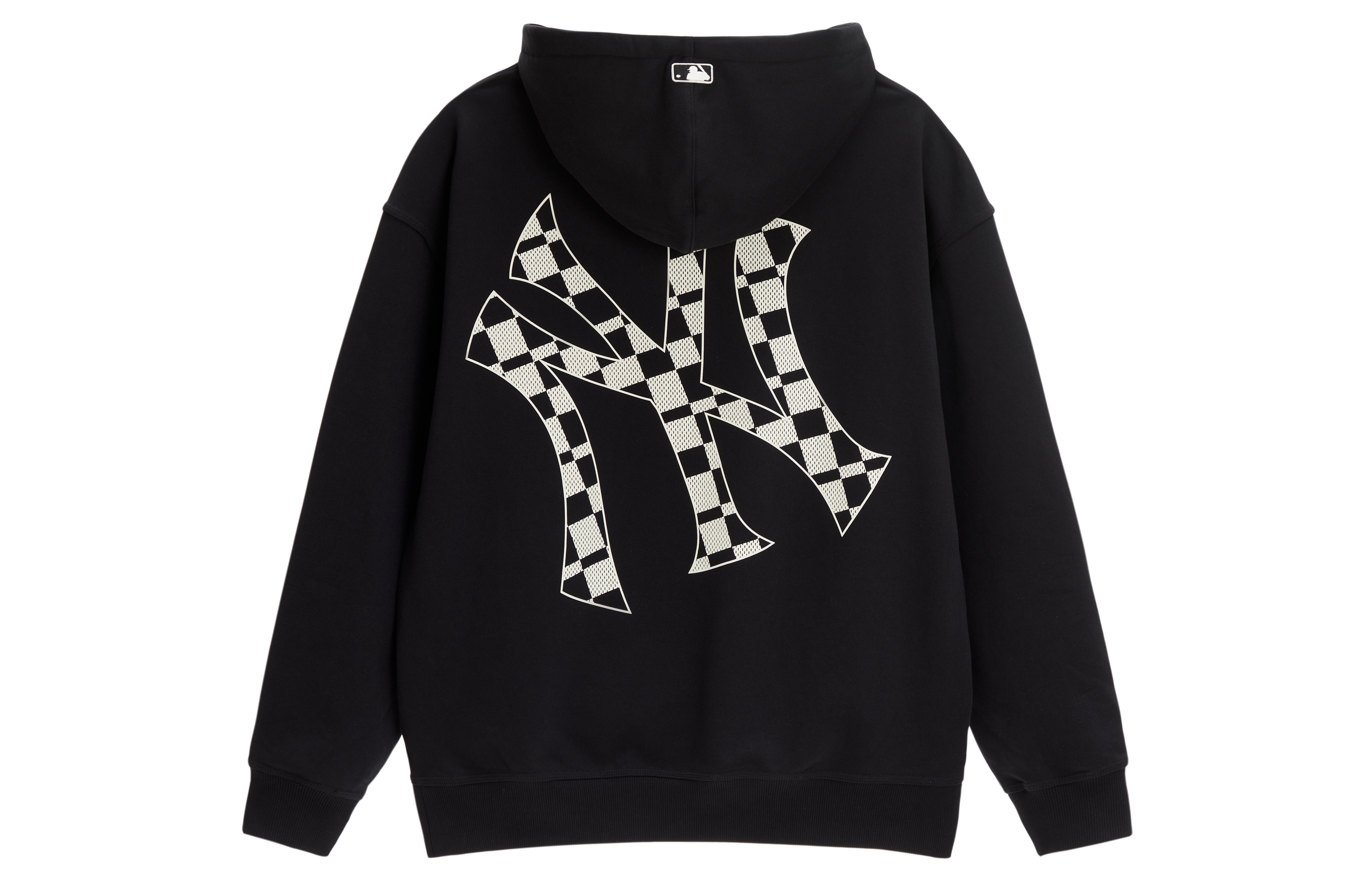 MLB 23FW New York Yankees Logo Print Hoodie Unisex Black 3AHDO0134-50BKS