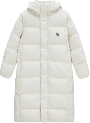 MLB 23FW 紐約洋基復古菱形羽絨外套 男女 白色 3ADJB1136-50CRS Lookbook MLB 23FW 紐約洋基復古菱形羽絨外套 男女 白色 3ADJB1136-50CRS