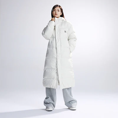 MLB 23FW 紐約洋基復古菱形羽絨外套 男女 白色 3ADJB1136-50CRS Shop MLB 23FW 紐約洋基復古菱形羽絨外套 男女 白色 3ADJB1136-50CRS