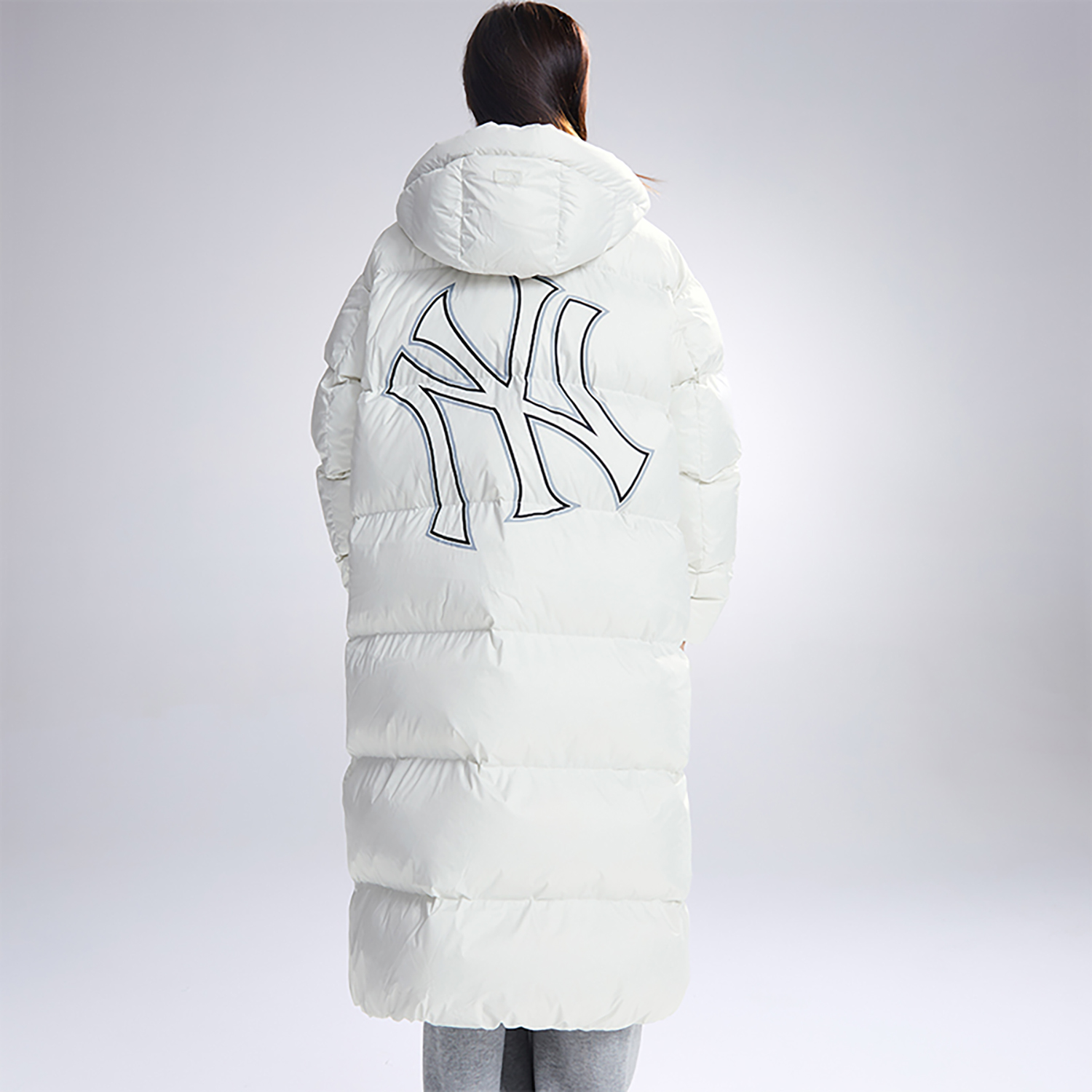 Details for MLB 23FW 紐約洋基復古菱形羽絨外套 男女 白色 3ADJB1136-50CRS