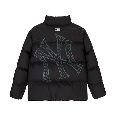 MLB 23FW New York Yankees Retro Monogram Puffer Jacket Unisex Black Short款 3ADJM0636-50BKS