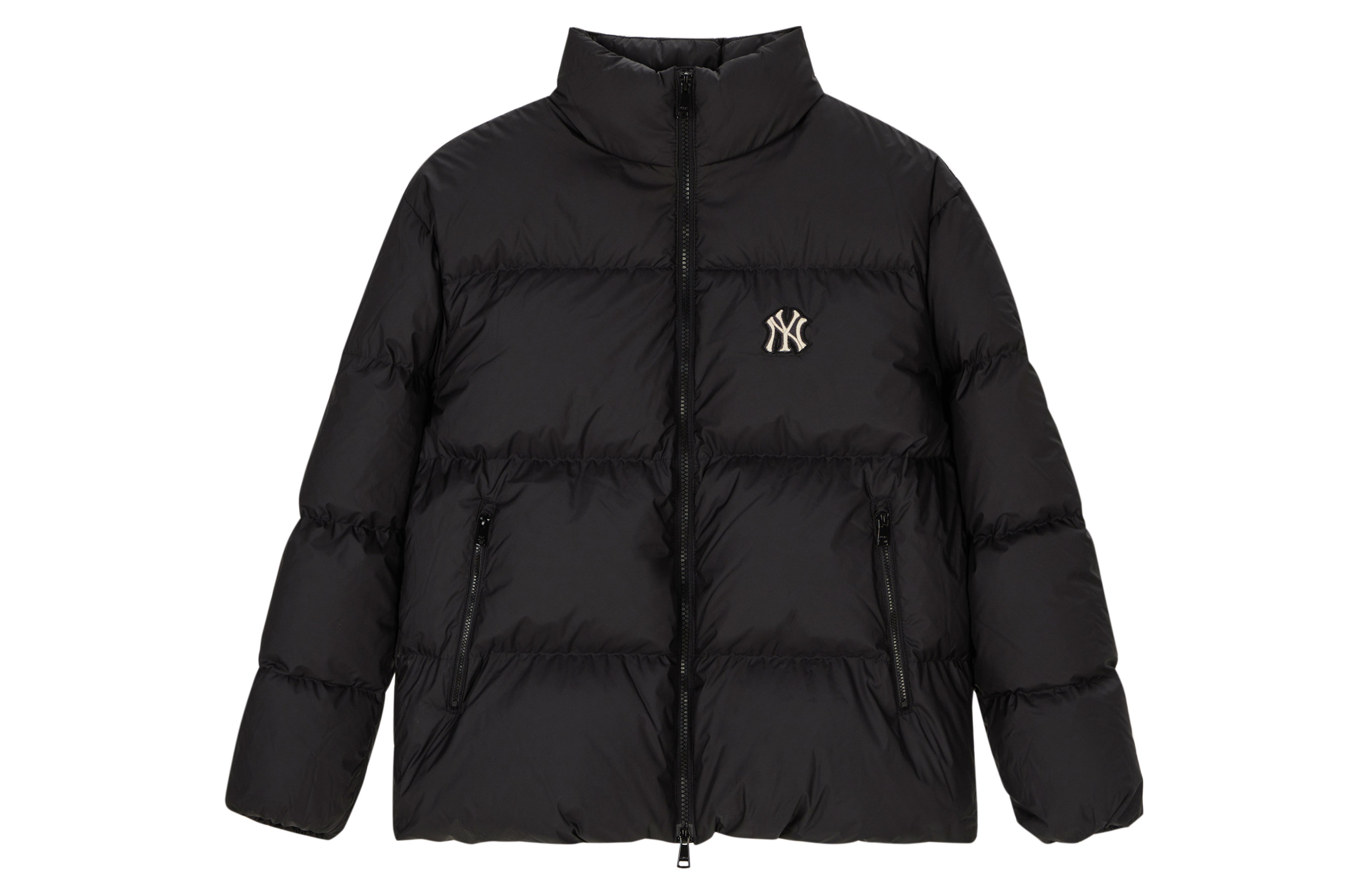 Lookbook Chaqueta Puffer Unisex Negra Retro Monogram New York Yankees MLB 23FW Corto 3ADJM0636-50BKS