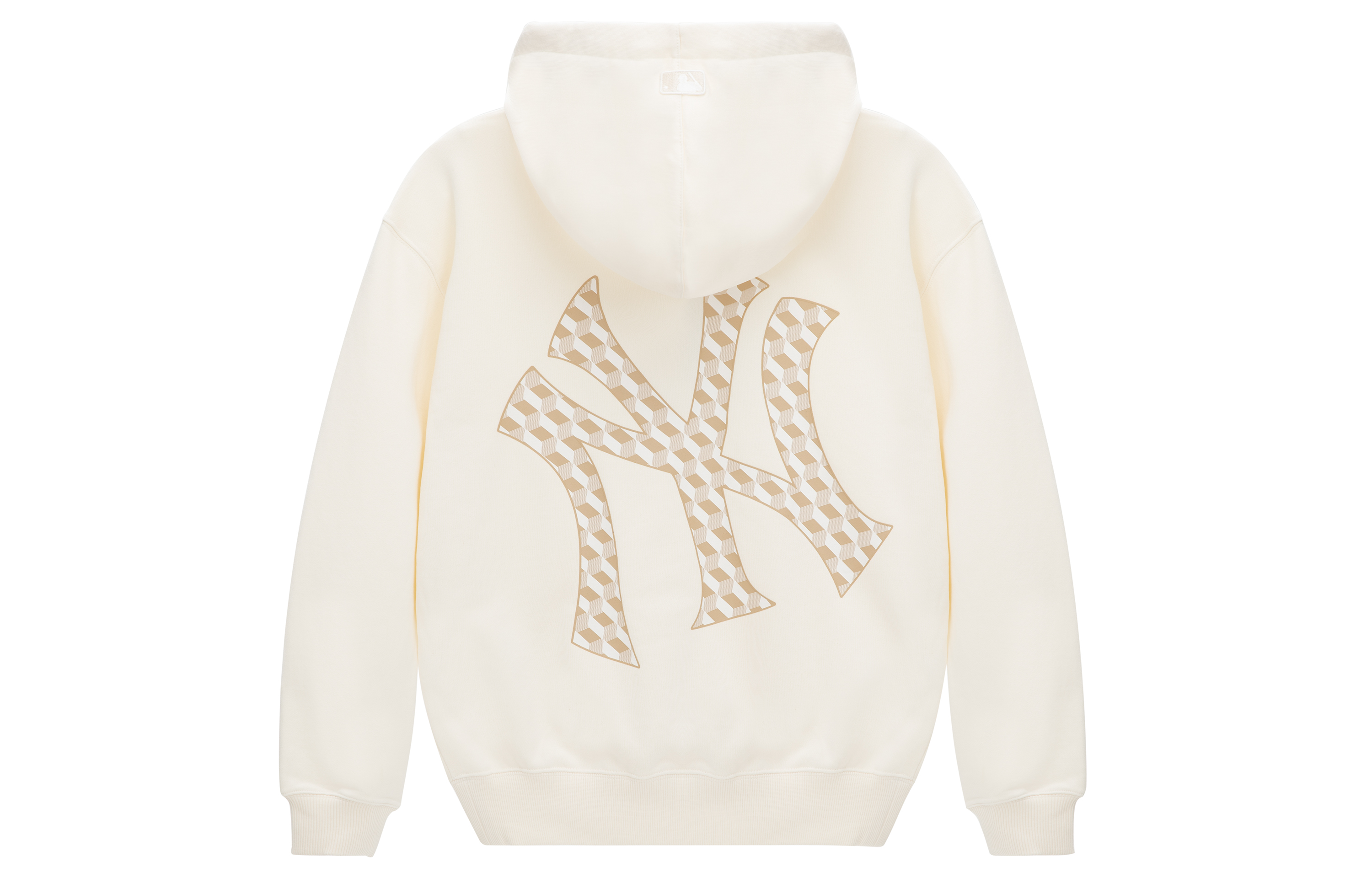 MLB 23FW Retro NYC Yankees Oversized Hoodie Unisex White Vintage Fashion 3AHDM0334-50CRS